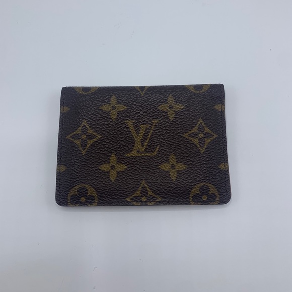 Vintage Louis Vuitton ID Case Monogram Year 1997 Key & Card